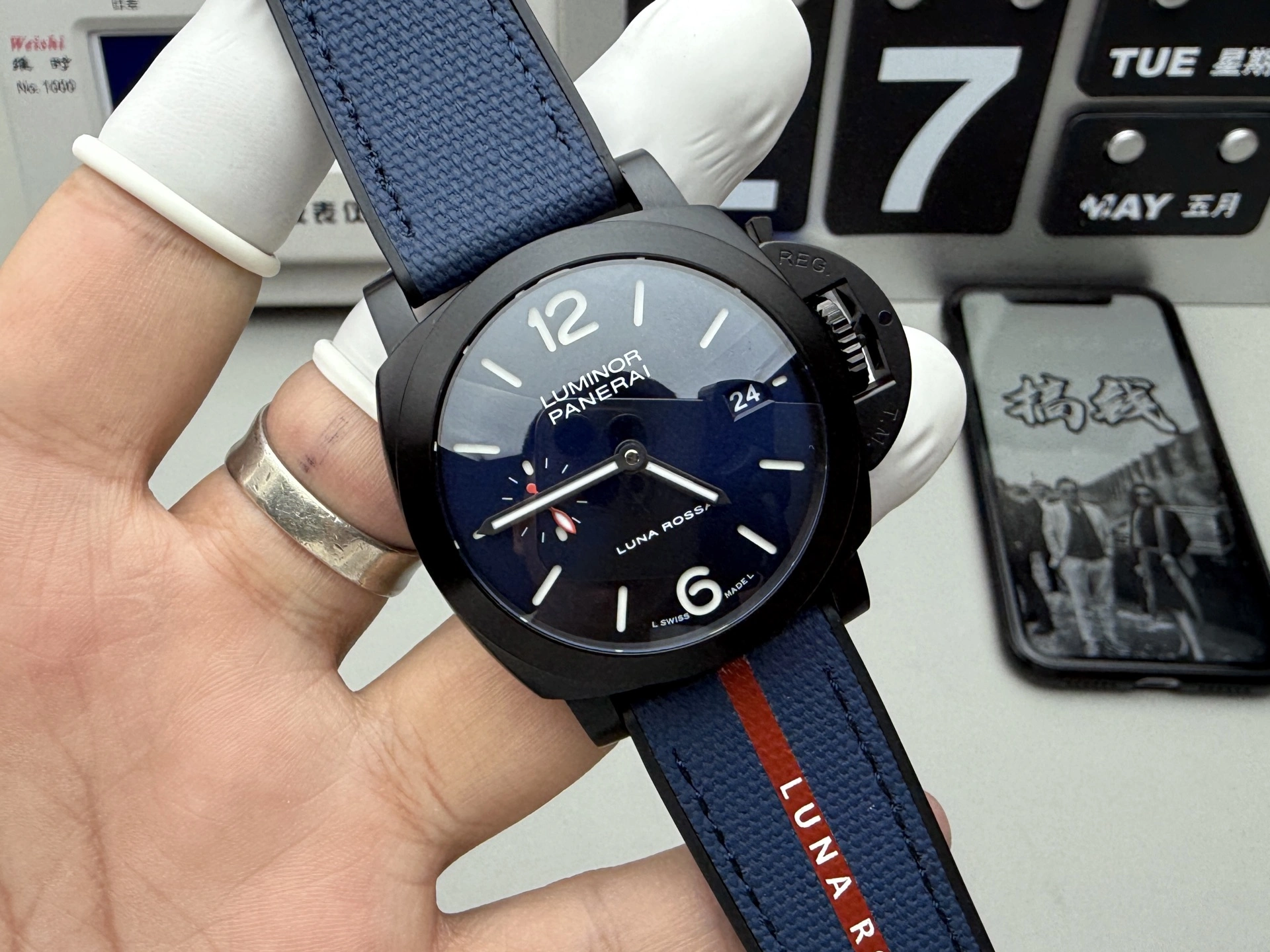 Reliable CBD Factory Panerai Luminor Quaranta Luna Rossa 40mm PAM01408 1:1 Super Clone – DDP.900 Movement 383